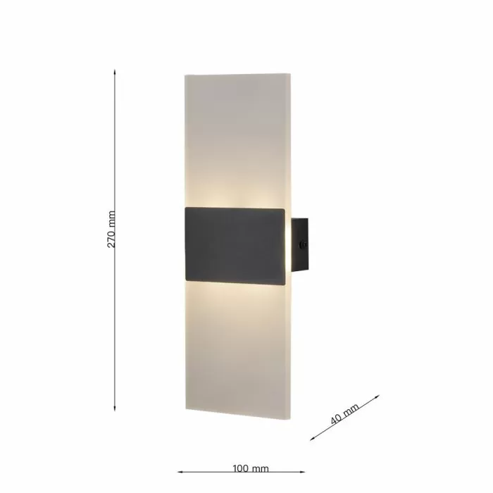LP5211-1W Aplica Wallglow Lampardi L270*W100*H35 - img 3