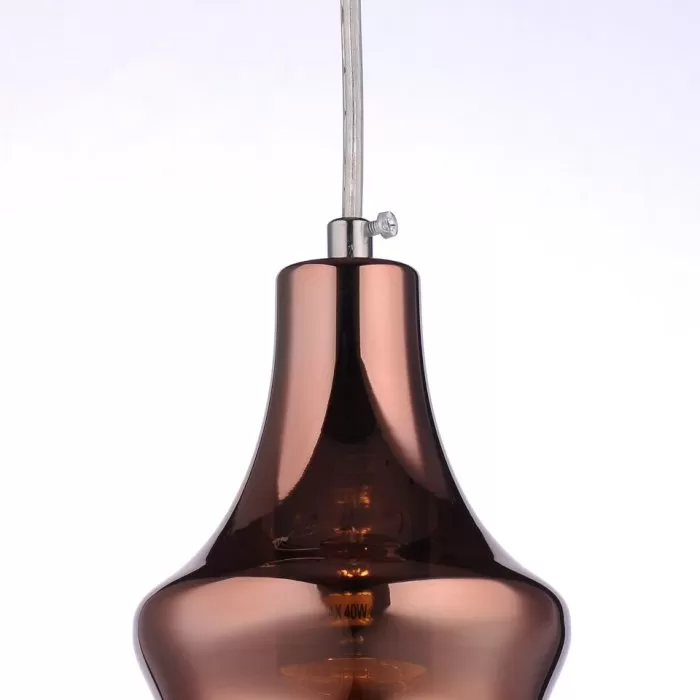 LP532 Suspensie Gatsby Coffe Lampardi 1x60w E27/ H27-110cm D13cm - img 4