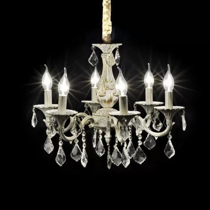 LP242-6 Lustra Athena Lampardi 6x40w E14/ H45-95cm D54cm - img 1