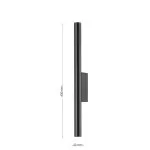 LP762-2W Aplica Thin Lampardi D25*400mm/IP20 2*G9 - img 4