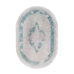 1716A_A1332 Blue Covor Aysil 200 x 290_Oval - img 1
