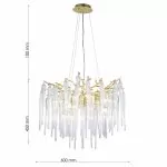 LP142-D60 Lustra Luxora Lampardi D600*450MM/G9*8 - img 3