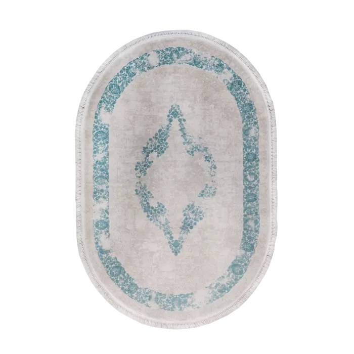 1716A_A1332 Blue Covor Aysil 200 x 290_Oval - img 1