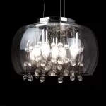 LP271-5 Suspensie Waterfall Lampardi 5x40w E14/ H30-120cm D40cm - img 1