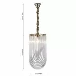 CLN130-D30 Lustra French gold Cellini E14/ H35cm D60cm - img 3