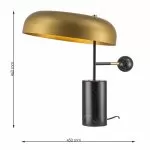 FL962-1T Veioza Gaia Flitz Brass E27 - img 3
