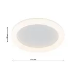 FL651-C40 Plafoniera Nuble Flitz 1x49W LED/H80*400 - img 3