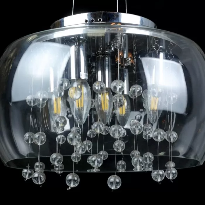 LP271-5 Suspensie Waterfall Lampardi 5x40w E14/ H30-120cm D40cm - img 2
