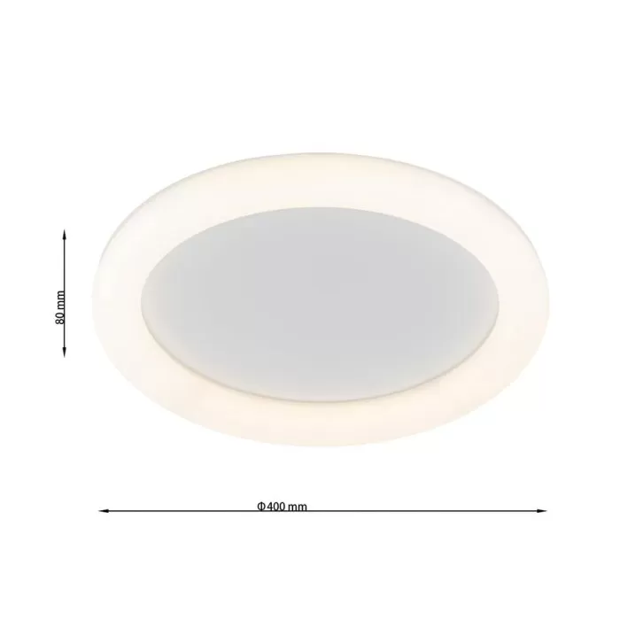 FL651-C40 Plafoniera Nuble Flitz 1x49W LED/H80*400 - img 3