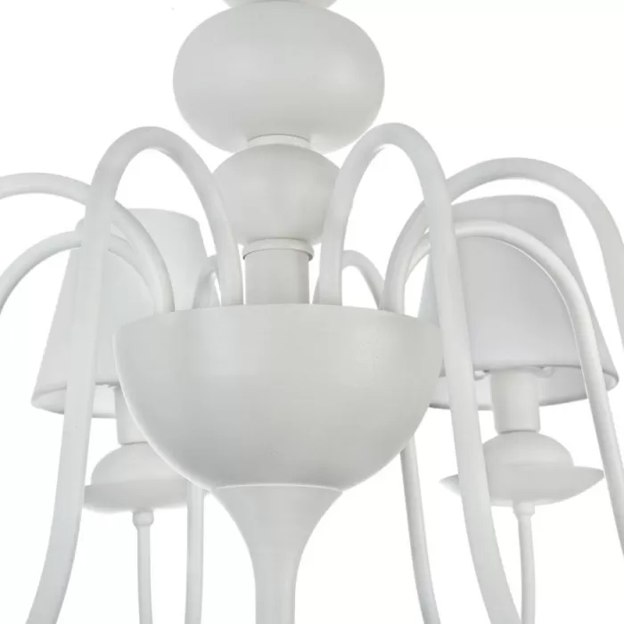 LP272-6 Lustra Blanca Lampardi 6x40w E14/ H74-130cm D76cm - img 4