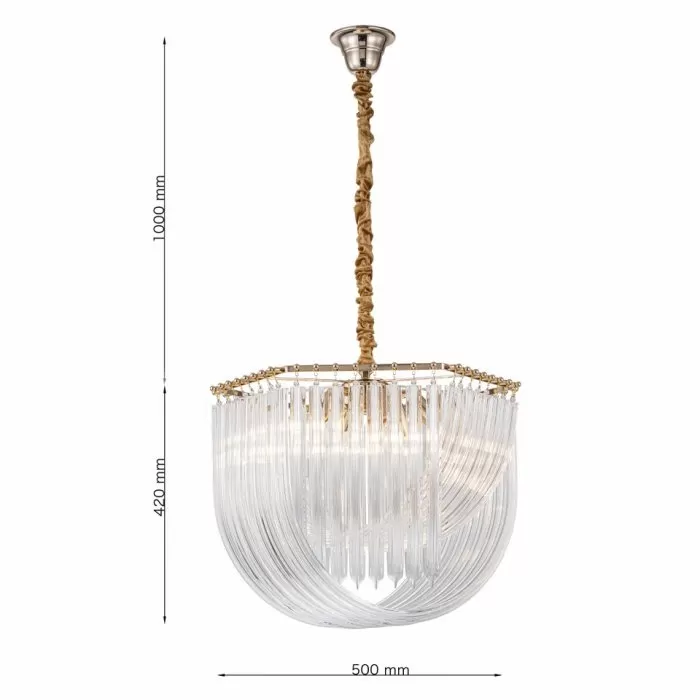 CLN130-D50 Lustra French gold Cellini E14/ H39cm D50cm - img 3