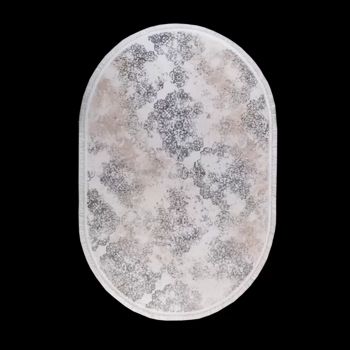 2820C_A1441 Grey/ Bej Covor Aysil 160 x 230_Oval - img 1