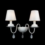 LP272-2W Aplica Blanca Lampardi 2x40w E14/ H36cm D40cm - img 1
