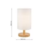 FL965-1T Veioza Solin Flitz Wh fabric E27 - img 3