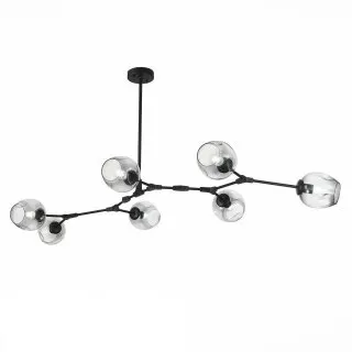 FL6545-L105 Lustra Cord Flitz Black metal+Smoky glass