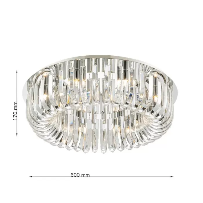 CLN131-D60C Lustra CARV Cellini chrome - img 3