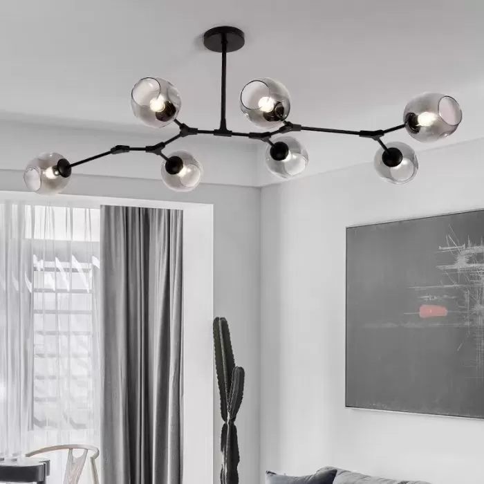 FL6545-L105 Lustra Cord Flitz Black metal+Smoky glass - img 2
