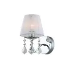 LP273-1W Aplica Cornelia White Lampardi 1x40w E14/ H25cm D14cm - img 1