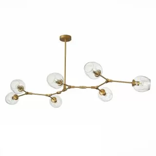 FL6546-L105 Lustra Cord Flitz Golden  metal+amber glass
