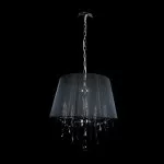 LP274-5 Lustra Cornelia Black Lampardi 5x40w E14/ H48-100cm D46cm - img 3