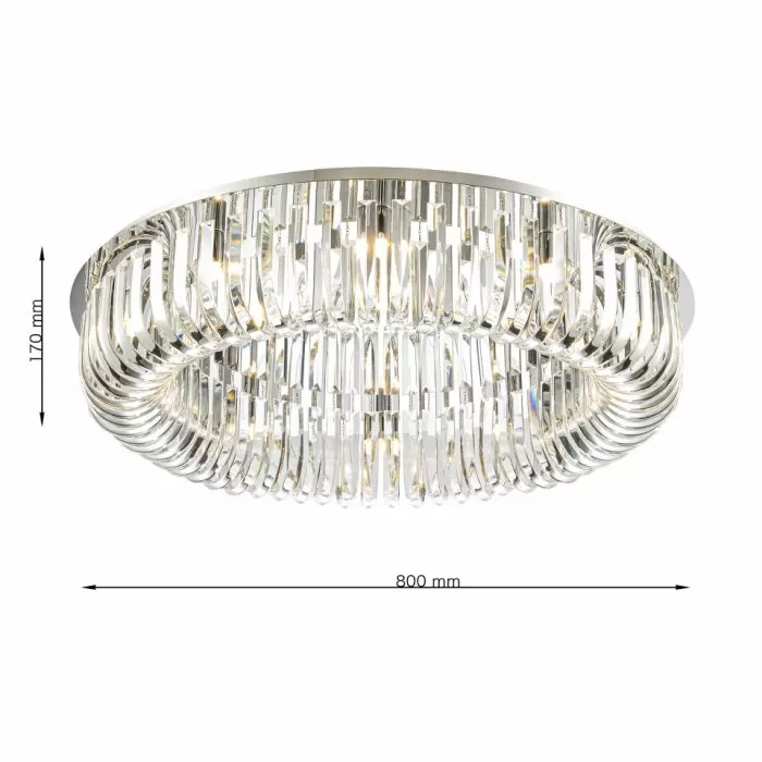CLN131-D80C Lustra CARV Cellini chrome - img 3