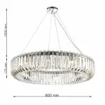 CLN131-D80P Lustra CARV Cellini chrome - img 3