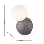LP5166-1W Spot black CONCRETE Lampardi D190*122*200mm - img 3