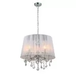 LP275-5 Lustra Cornelia White Lampardi 5x40w E14/ H48-100cm D46cm - img 1