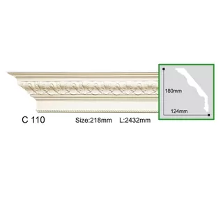 C110-8 Cornisa cu ornament Gaudi Decor 180x124x2440