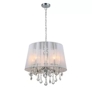 LP275-5 Lustra Cornelia White Lampardi 5x40w E14/ H48-100cm D46cm