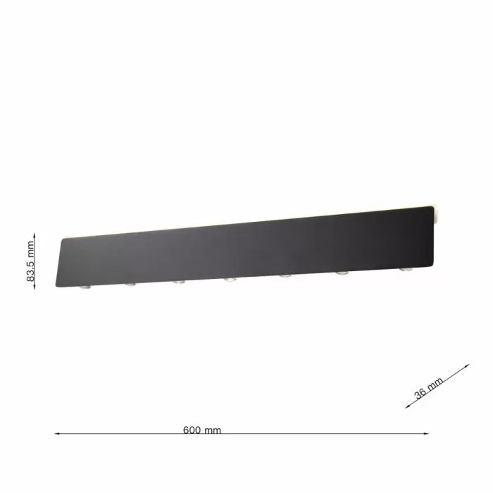 LP5219-1W Aplica Wallrec Lampardi L600*W85/9W+7*1W - img 3