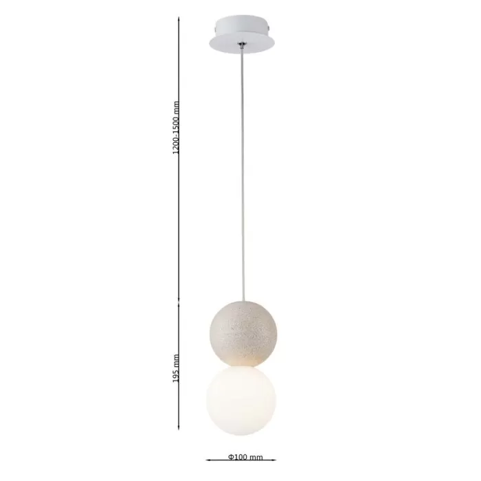 LP5167-1P Suspensie white CONCRETE Lampardi D100*192mm - img 3