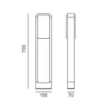 LP9051-L60 Stalp Gradina Siggen  Lampardi  - img 2