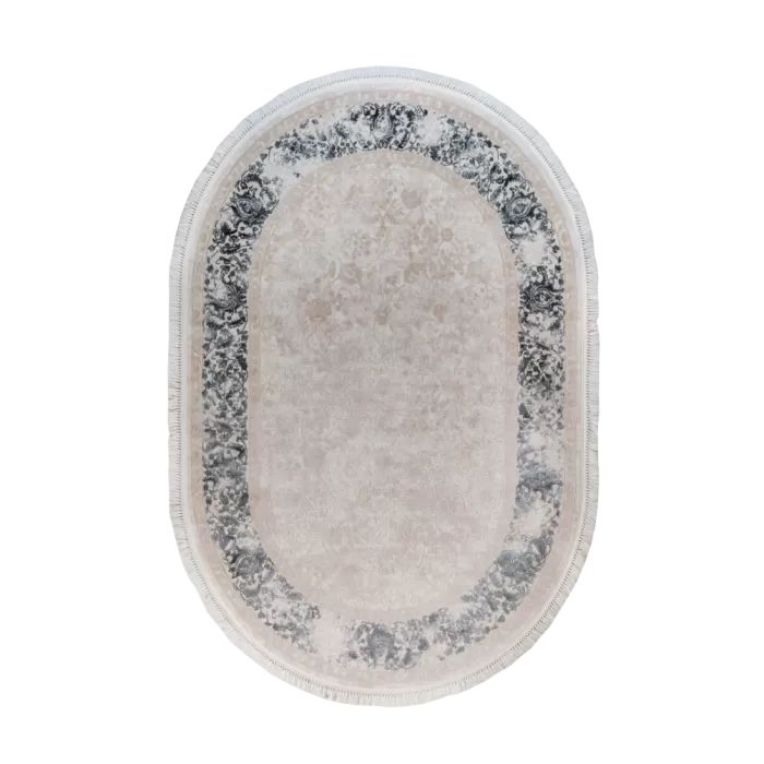 4686A_A1474 Bej/Grey Covor Aysil 200 x 290_Oval - img 1