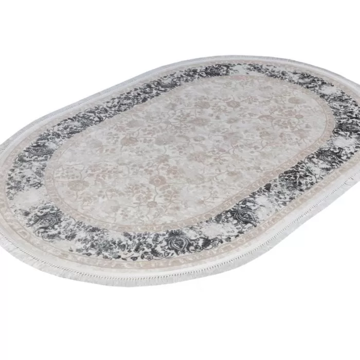 4686A_A1474 Bej/Grey Covor Aysil 200 x 290_Oval - img 2