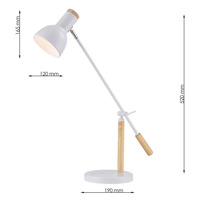 FL972-1T Veioza Table Flitz WH E27 - img 3