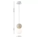 LP5168-1P Suspensie terrazzo white CONCRETE Lampardi D100*192mm - img 3