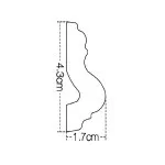 IDM60-W-L200 Molding duropolimer 43*17*2000mm (50 buc-1 cutie) - img 2