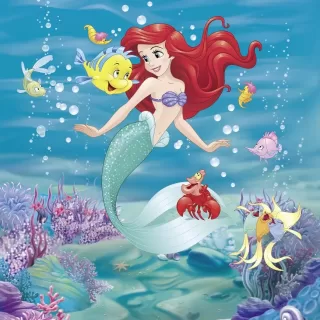 4-4020 Disney Ariel Singing 184*254cm