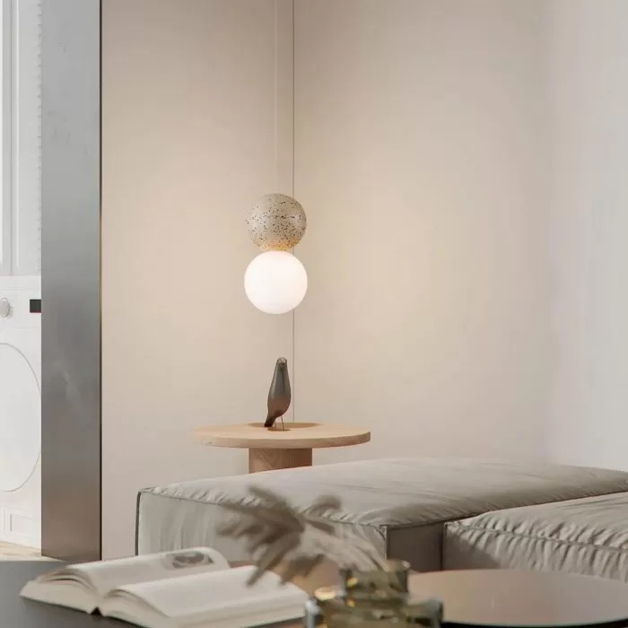 LP5168-1P Suspensie terrazzo white CONCRETE Lampardi D100*192mm - img 2