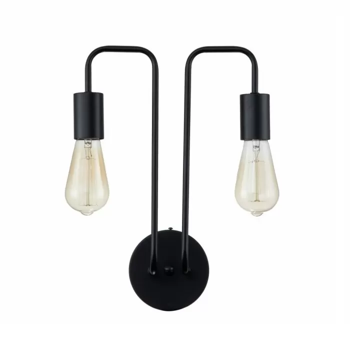 LP482-2W Aplica Cleber BK Lampardi 2x60w  - img 1