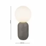 LP5169-1T Veioza black CONCRETE Lampardi D100*1660mm - img 3