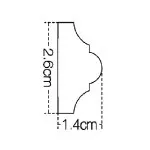 IDM68-W-L200 Molding duropolimer 26*14*2000mm (98 buc-1 cutie) - img 2