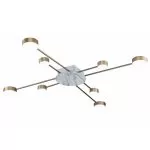 LP494-8 Lustra Eye Lampardi 1x48w LED/H6cm D112cm - img 3