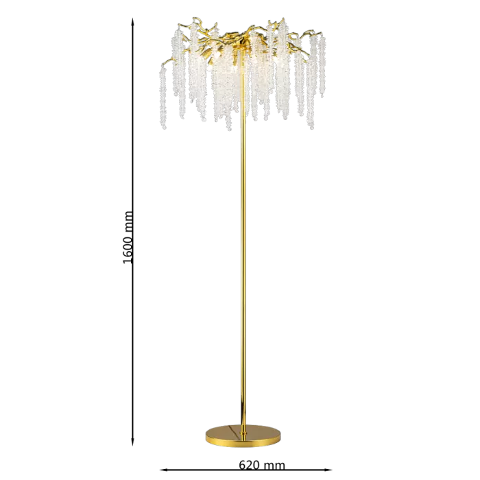 CLN1001-1F Lampadar Grapedrop Cellini gold D500*H1650 - img 3