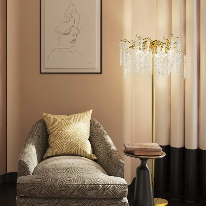 CLN1001-1F Lampadar Grapedrop Cellini gold D500*H1650 - img 2