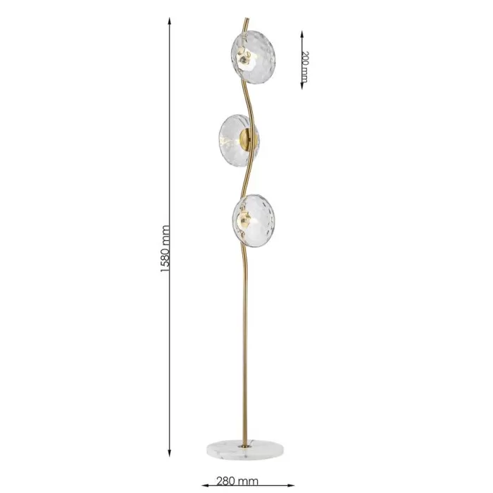 FL973-3F Lampadar SERPINA Flitz  - img 3