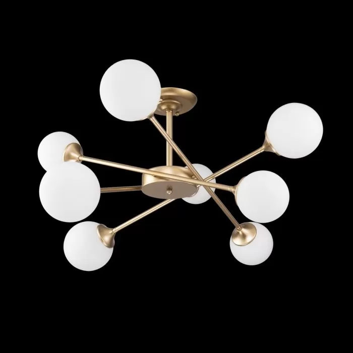FL512-8C Lustra Milan Gold Flitz 8x60w E14/ H40cm D75cm - img 5