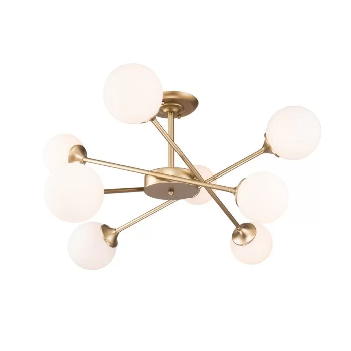 FL512-8C Lustra Milan Gold Flitz 8x60w E14/ H40cm D75cm - img 2