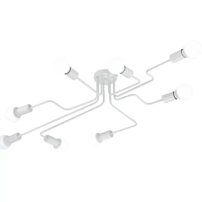 LP483-8C Lustra Cleber Wh Lampardi 8x60w E27/H19cm D120cm - img 3